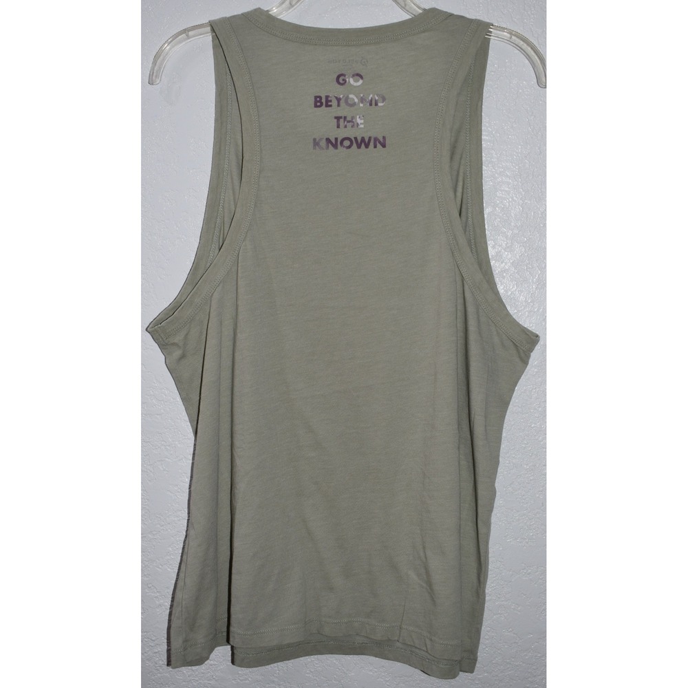 Peloton Tank Top Women XL Sage Green Go Beyond The Known Graphic Sleeveless Tee - Picture 10 of 16